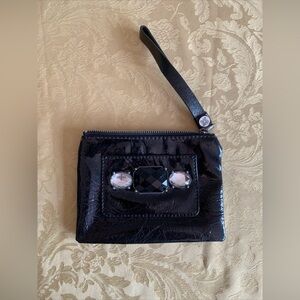 Simply Vera Vera Wang Wristlet Jeweled Black Man made